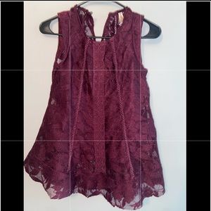 Purple lace blouse